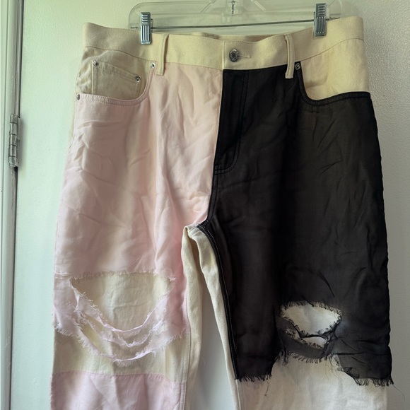 Helmut Lang Low Rise Straight Jeans Cream Muti Jeans - Picture 6 of 16